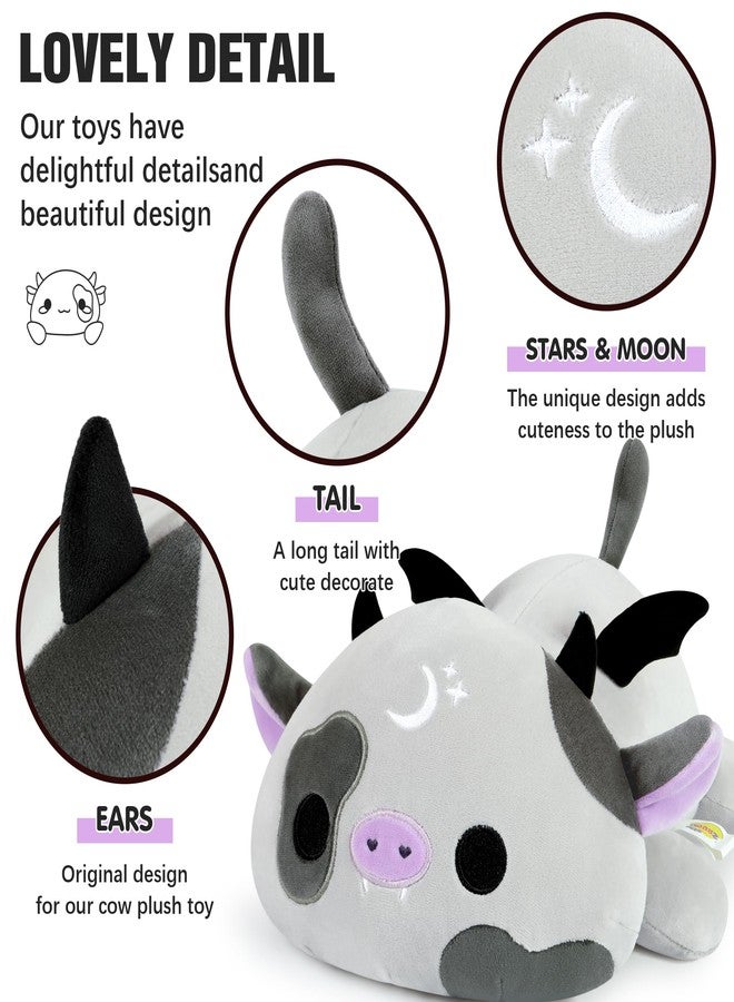 Onsoyours Original Cute Bat Cow Plushie, Soft Stuffed Cow Squishy Plush Animal Toy Cow with Wings Bat Pillow for Kids (Bat Cow, 12") - Image 3